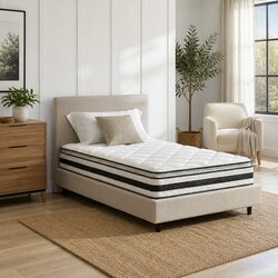 King Single Mattress with 21cm Pillow Top Comfort