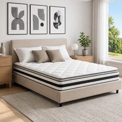 Pillow Top Double Mattress 21cm Medium-Firm Support
