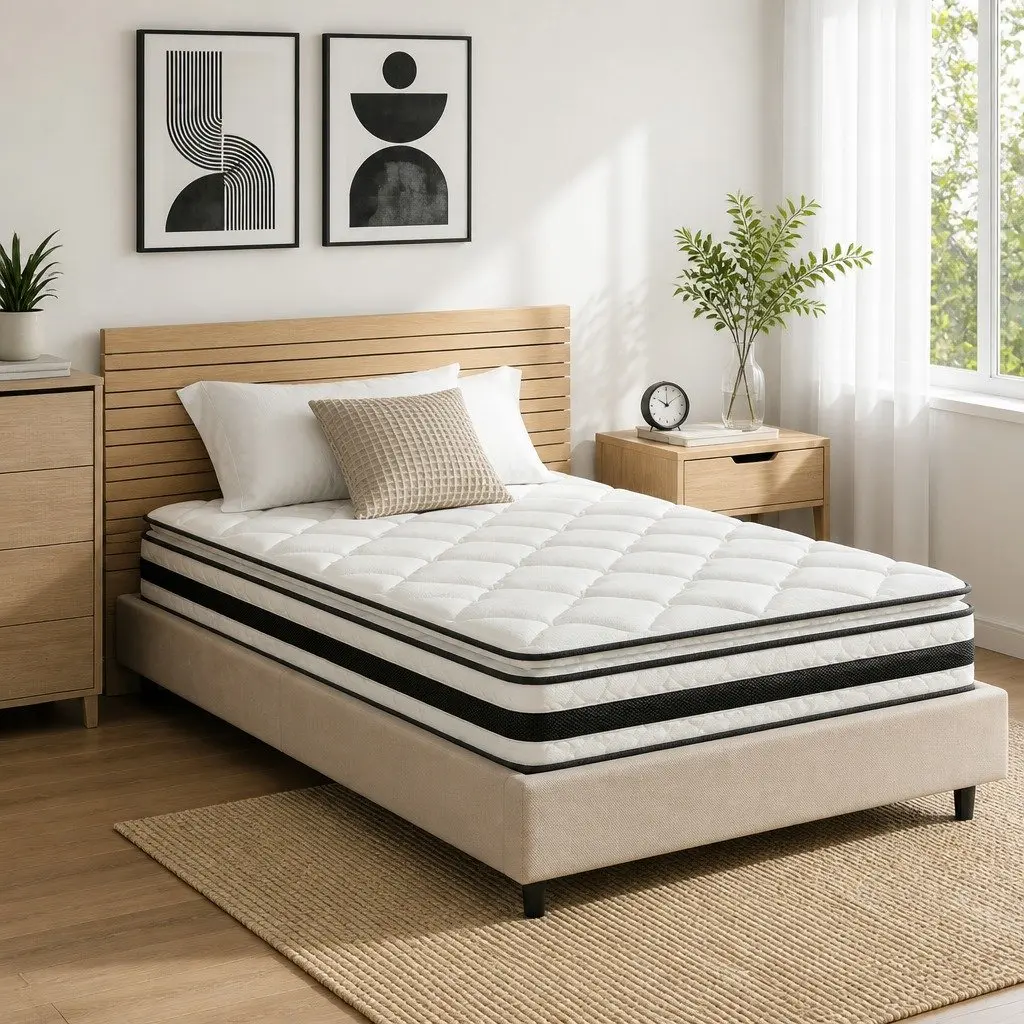 Single Mattress with 21cm Pillow Top