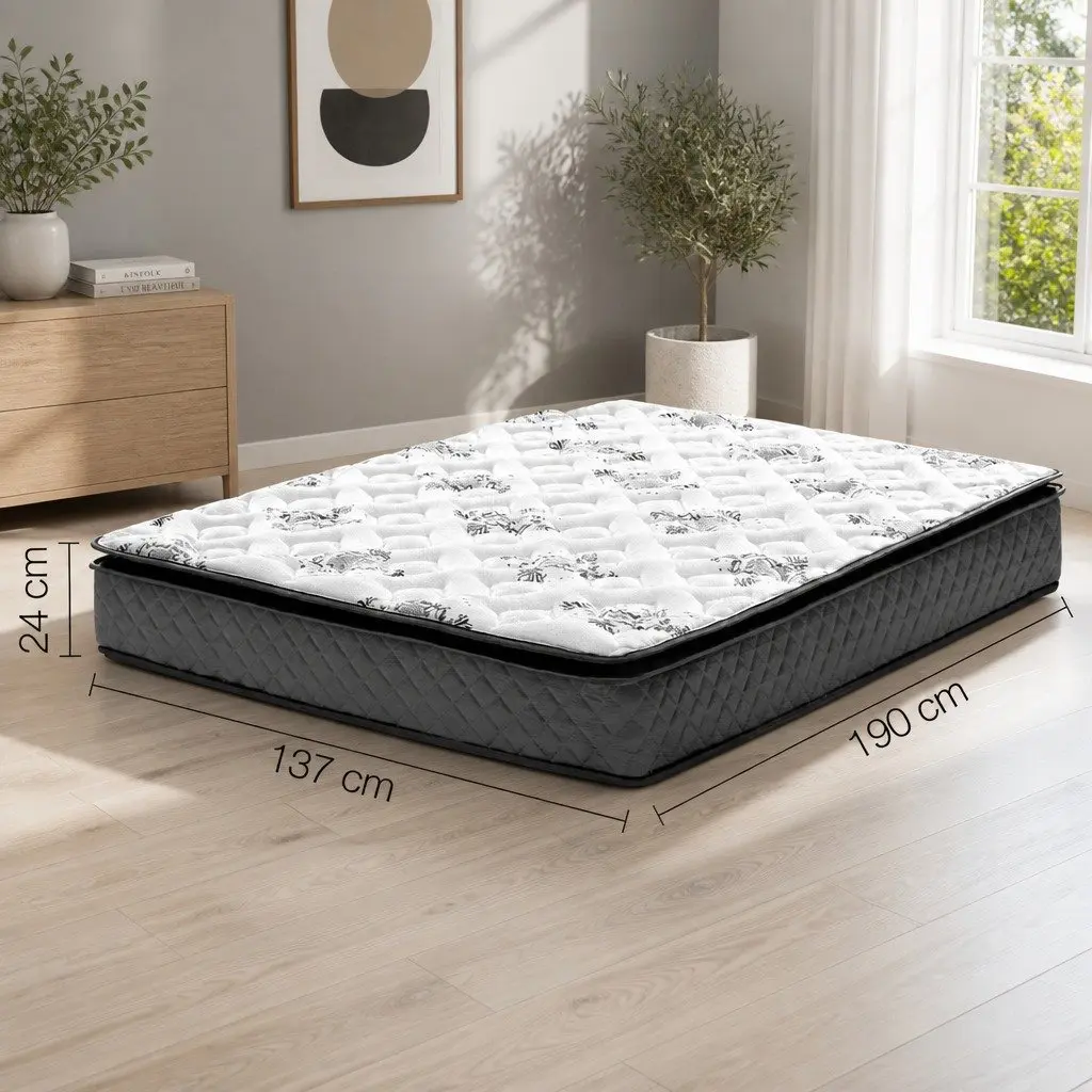 Double Mattress with Pillow Top and Bonnell Springs