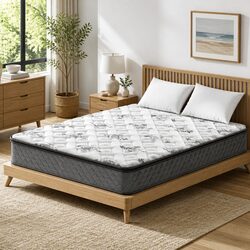 Pillow Top King Size Mattress with Bonnell Spring Support