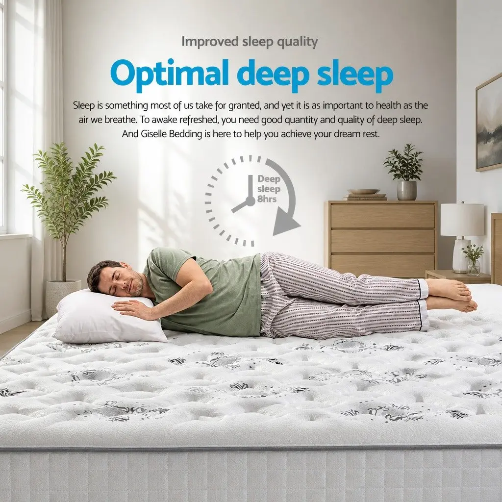 Pillow Top King Size Mattress with Bonnell Spring Support
