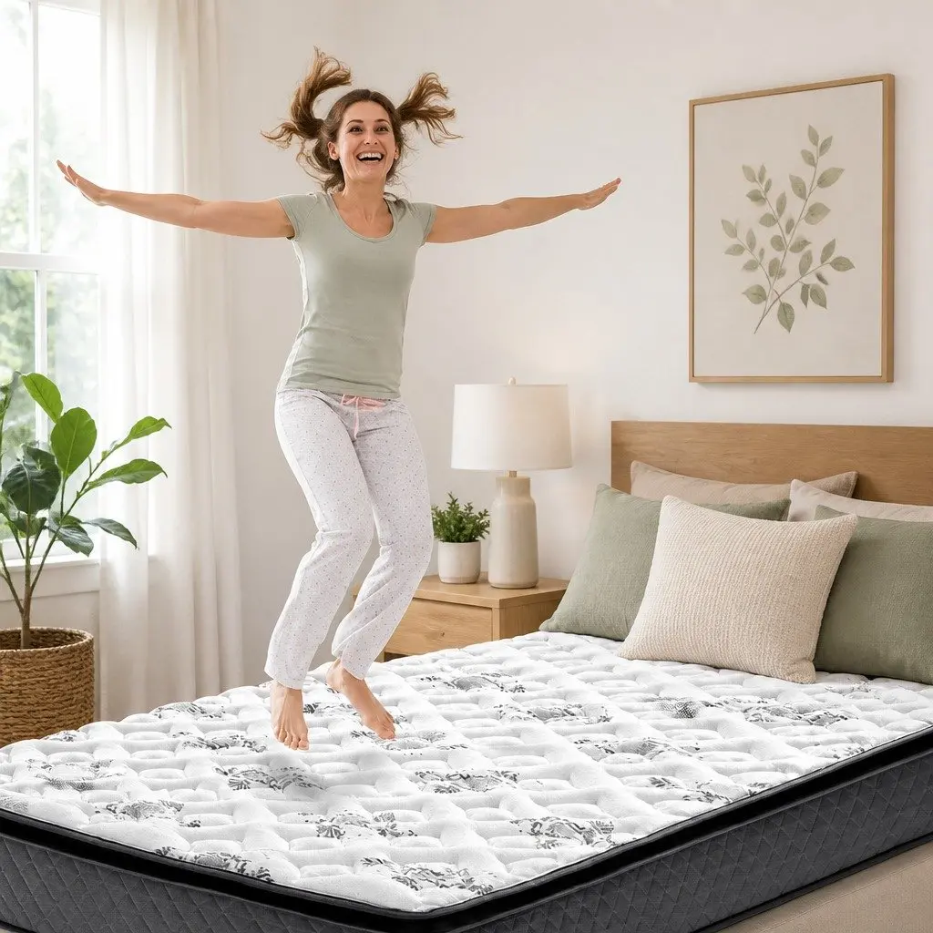 Comfort Sleep Queen Mattress 24cm Pillow Top Medium Firm