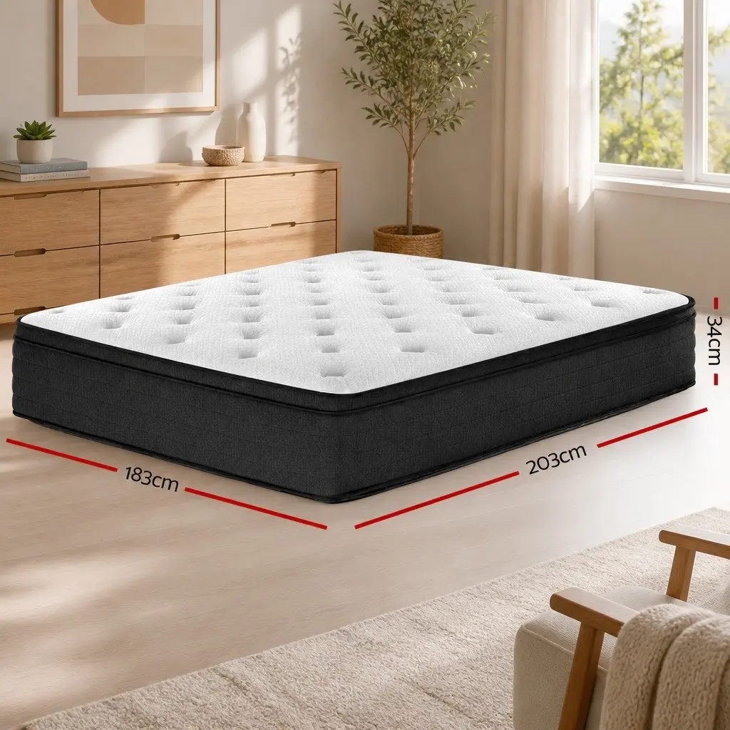 Euro Top King Mattress with Medium Firm Support