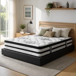 Double Mattress with Euro Top Pocket Spring 34cm Thick