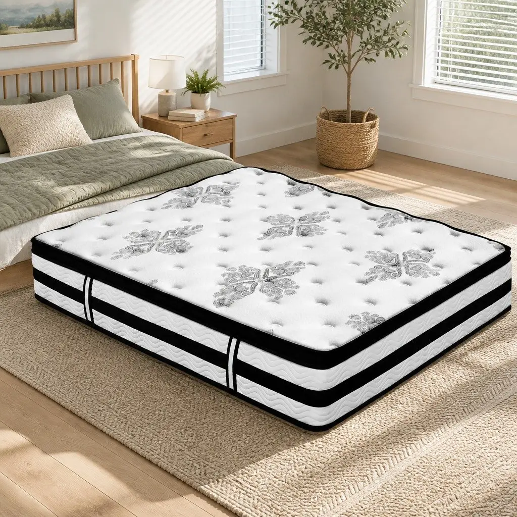 King Size Mattress Euro Top 34cm Pocket Spring High Density Foam