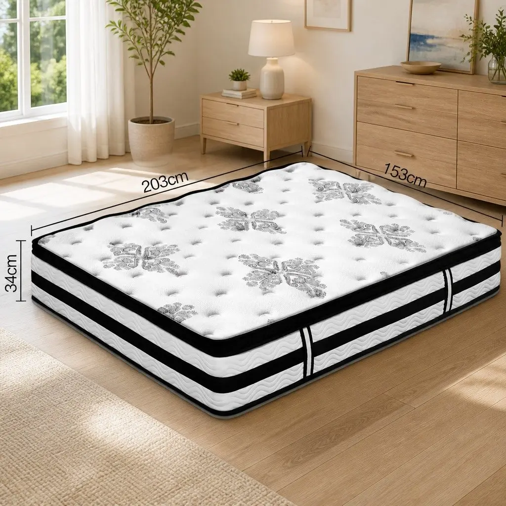 Plush Euro Top Queen Mattress with Pocket Springs