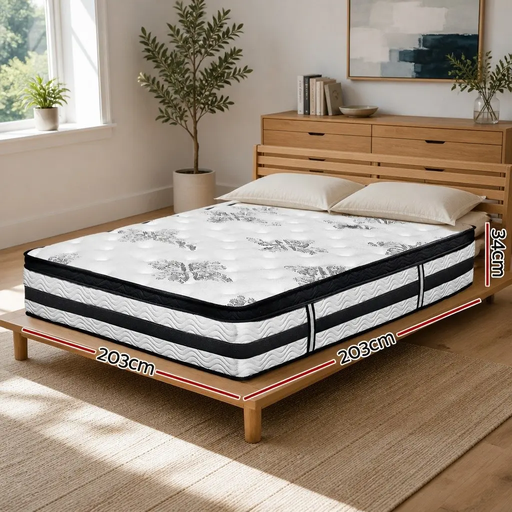 Super King Mattress 34cm Euro Top Pocket Spring