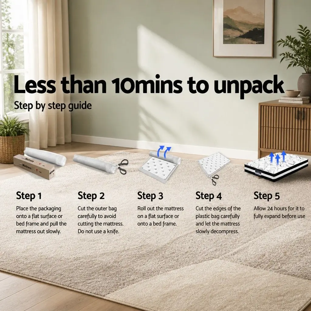 Super King Mattress 34cm Euro Top Pocket Spring