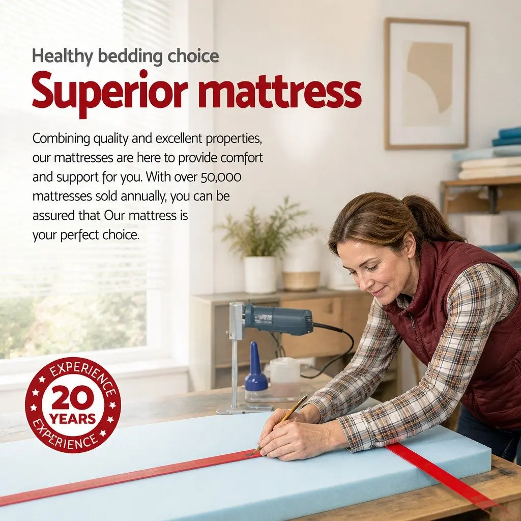 King Size Mattress Cool Gel Memory Foam Medium Firm Support Euro Top 34cm Thickness