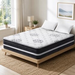 Cool Gel Memory Foam Queen Mattress 34cm Euro Top