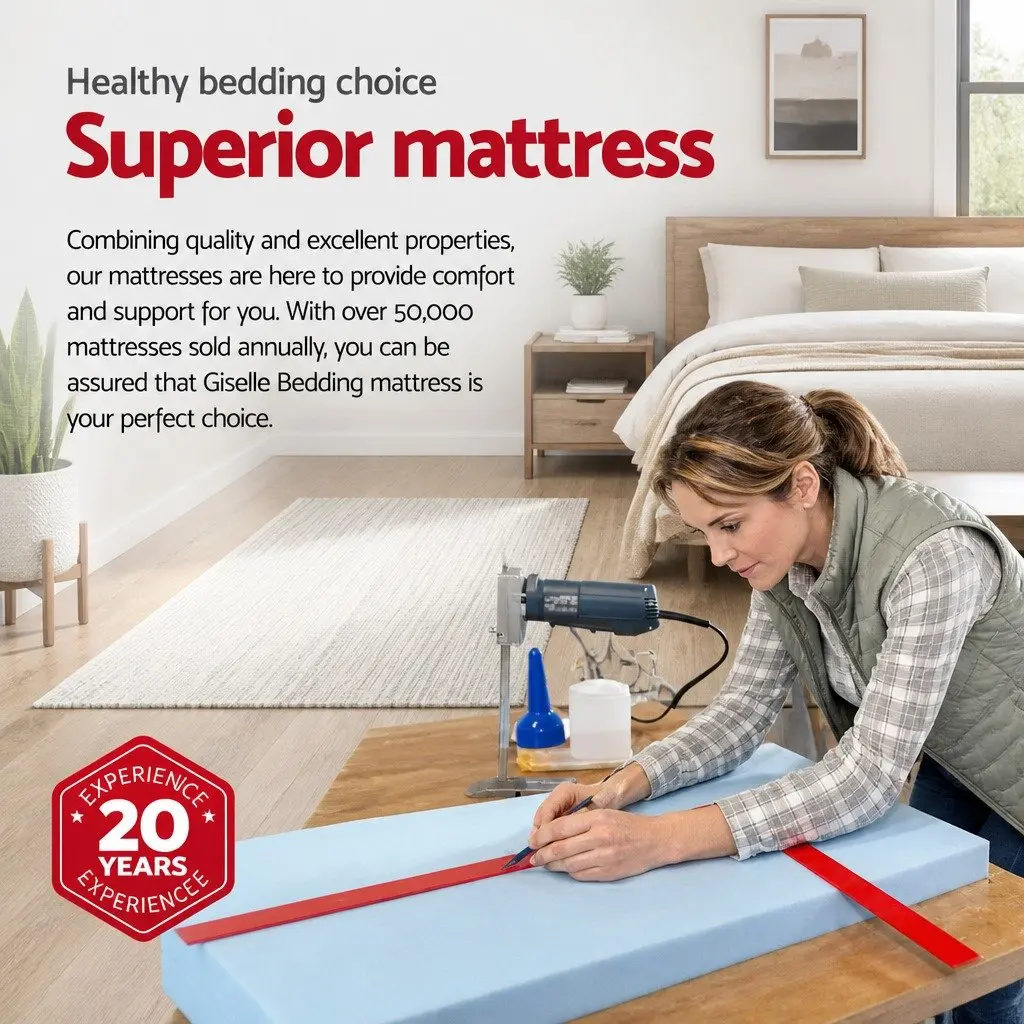 Single Mattress with Euro Top Cool Gel Memory Foam