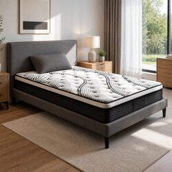 Single Euro Top Mattress 32cm Thick Medium Firmness