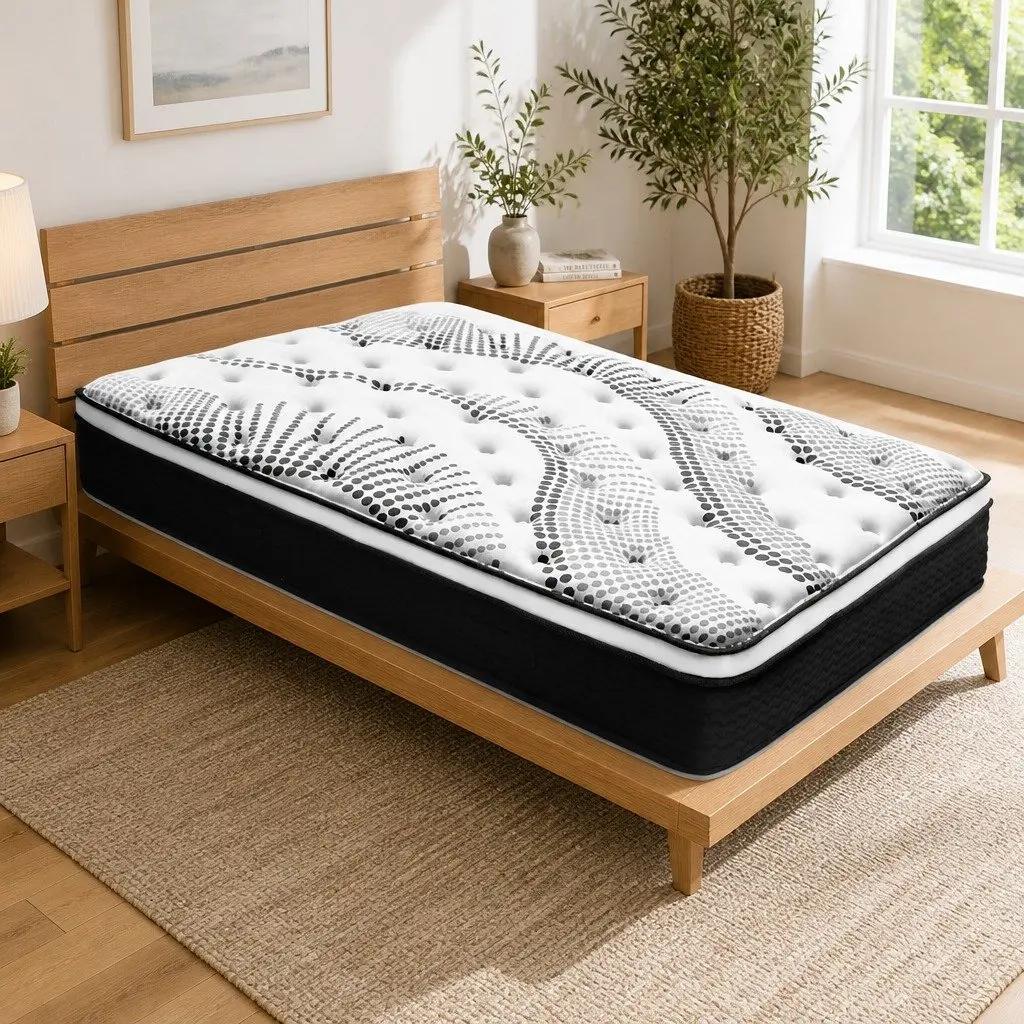 Single Euro Top Mattress 32cm Thick Medium Firmness