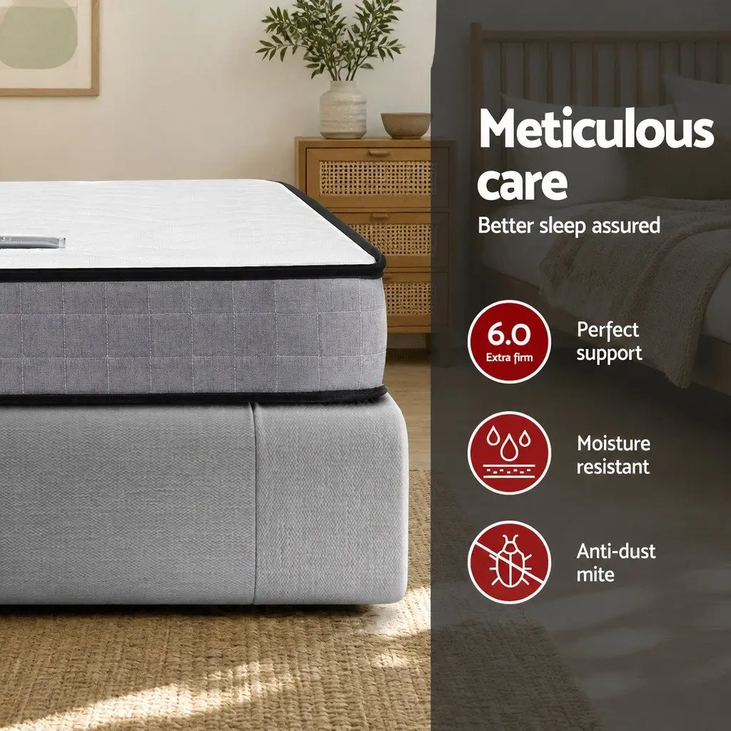 King Single Mattress 13cm Medium Firm
