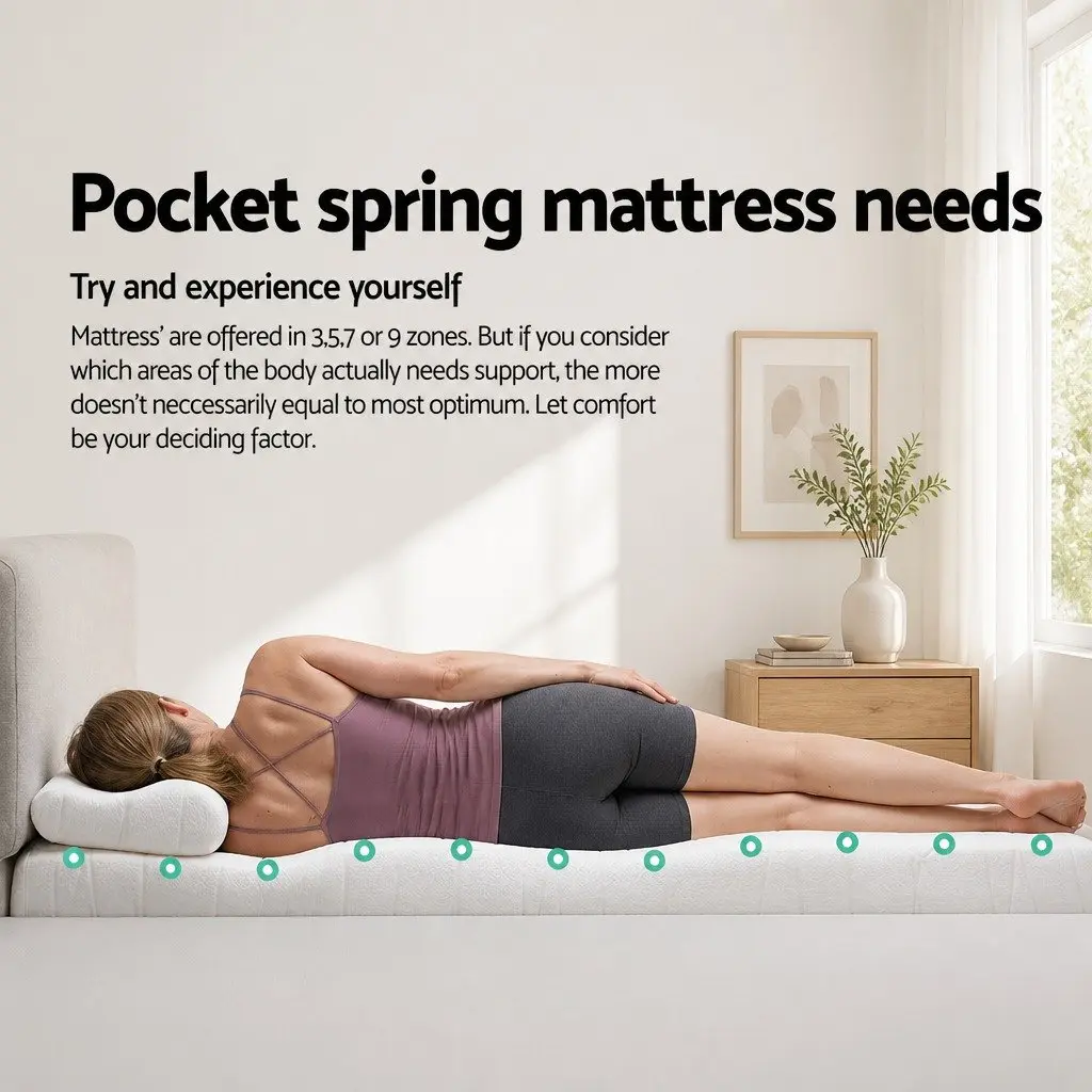 King Single Mattress with Pocket Springs