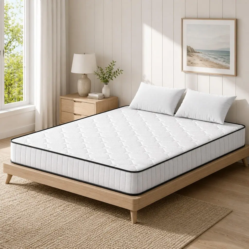 Queen Size Double Mattress 21cm Pocket Spring Medium Firm