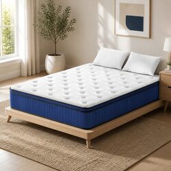 King Size Mattress 34cm Cool Gel Memory Foam Euro Top