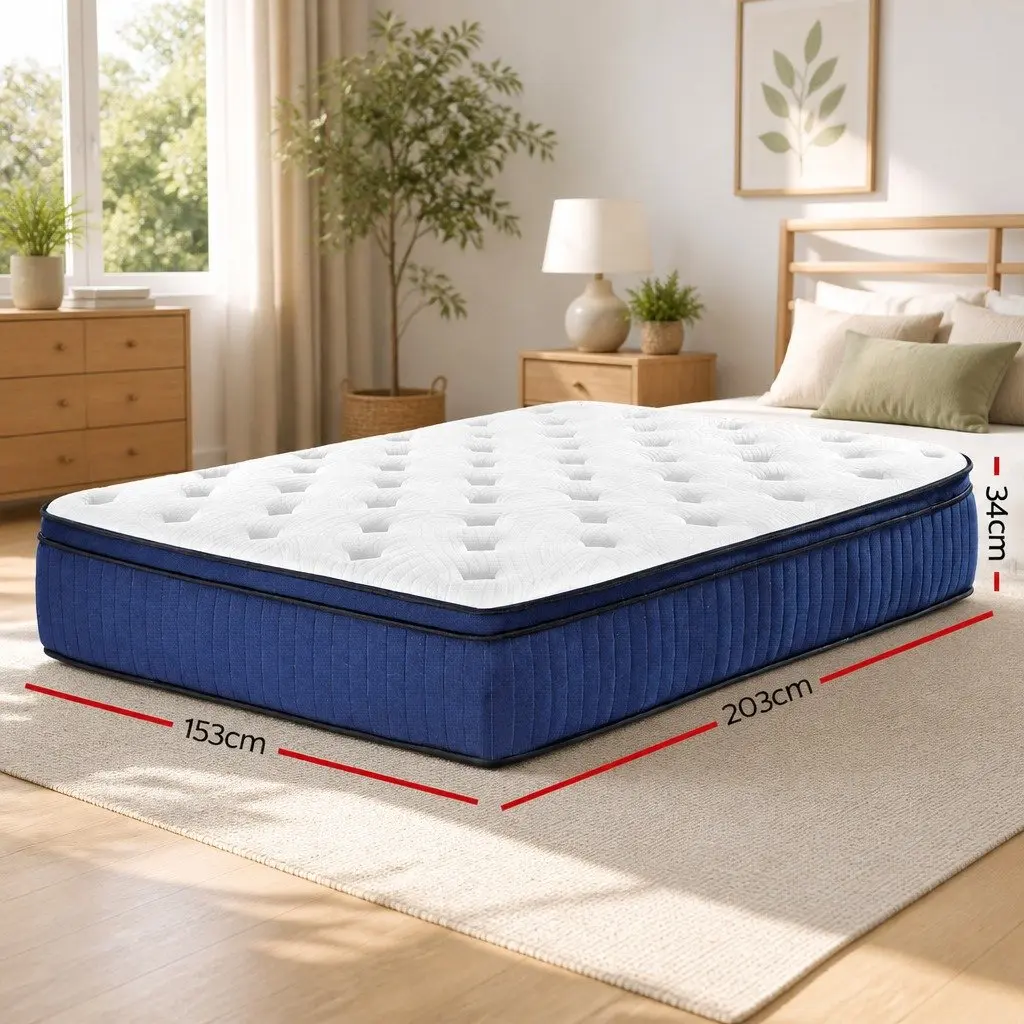 Queen Euro Top Mattress with Cool Gel Memory Foam