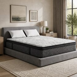Euro Top Double Mattress 34cm 9 Zone Pocket Spring