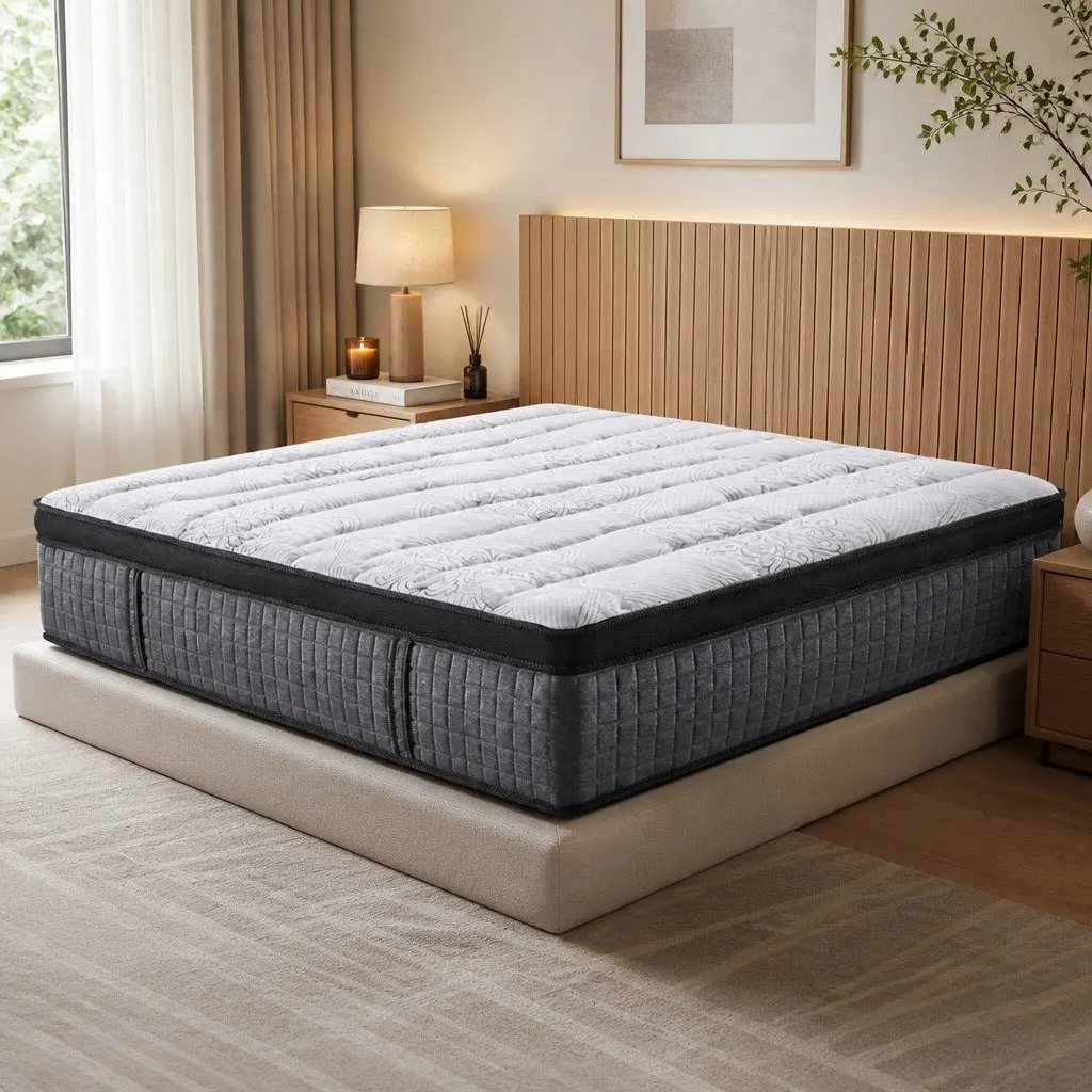 Euro Top Double Mattress 34cm 9 Zone Pocket Spring