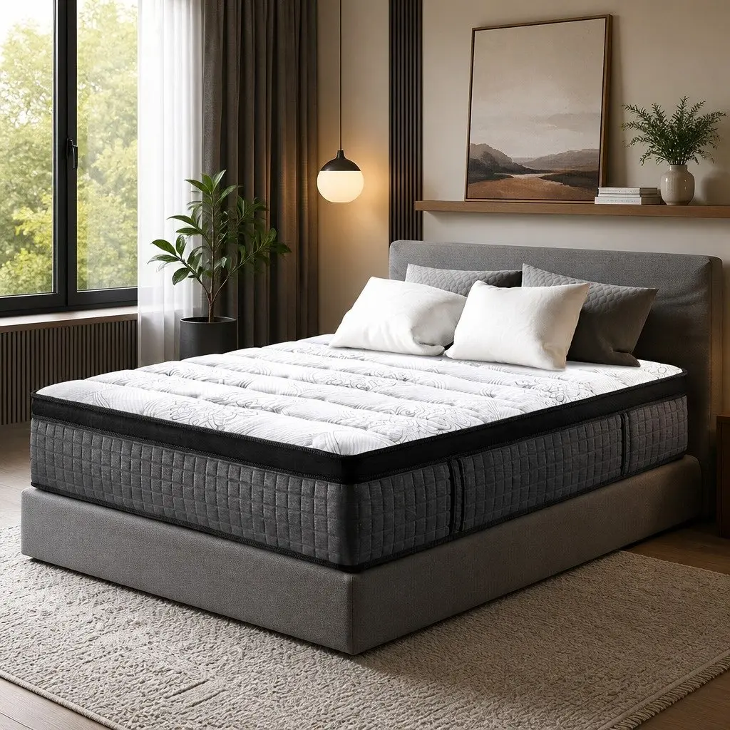 Euro Top Double Mattress 34cm 9 Zone Pocket Spring