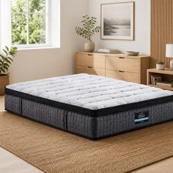 34cm Euro Top Single Mattress with 9 Zone Pocket Spring