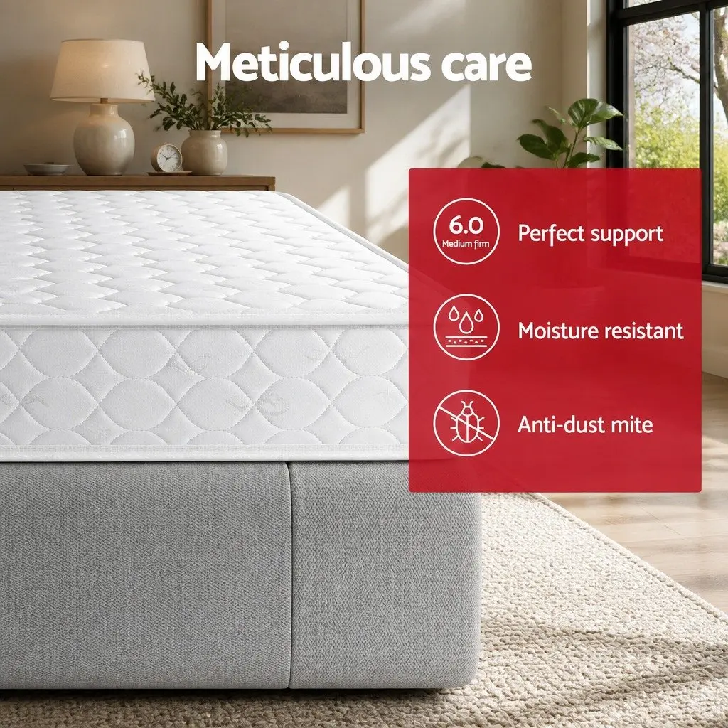 Medium Firm 13cm Queen Mattress with Bonnell Spring