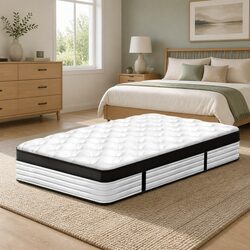 Plush King Single Mattress with Euro Top and Pocket Springs