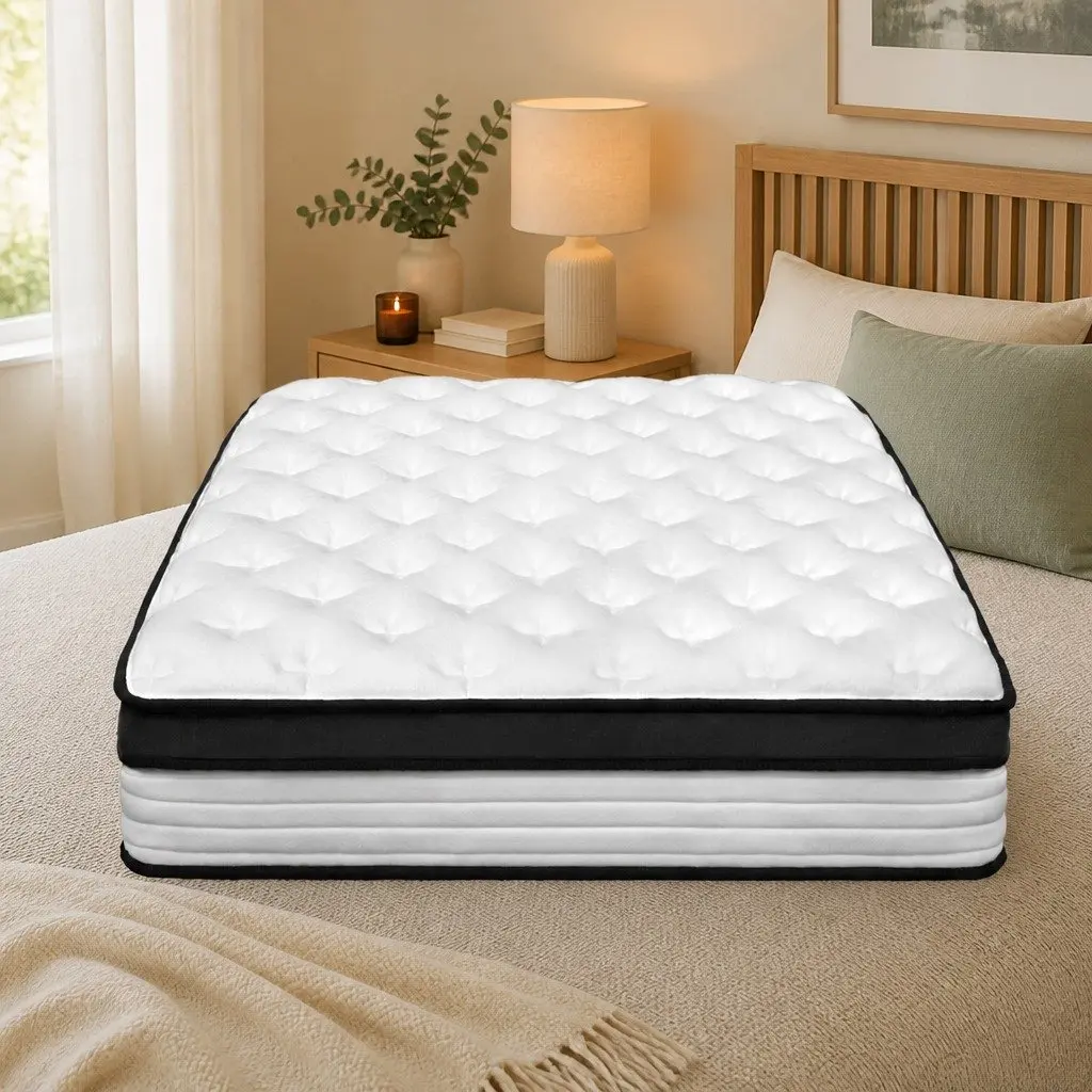Plush King Single Mattress with Euro Top and Pocket Springs