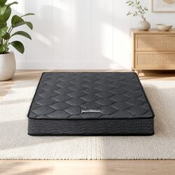 King Single Mattress 16cm Medium Firm Bonnell Spring Grey