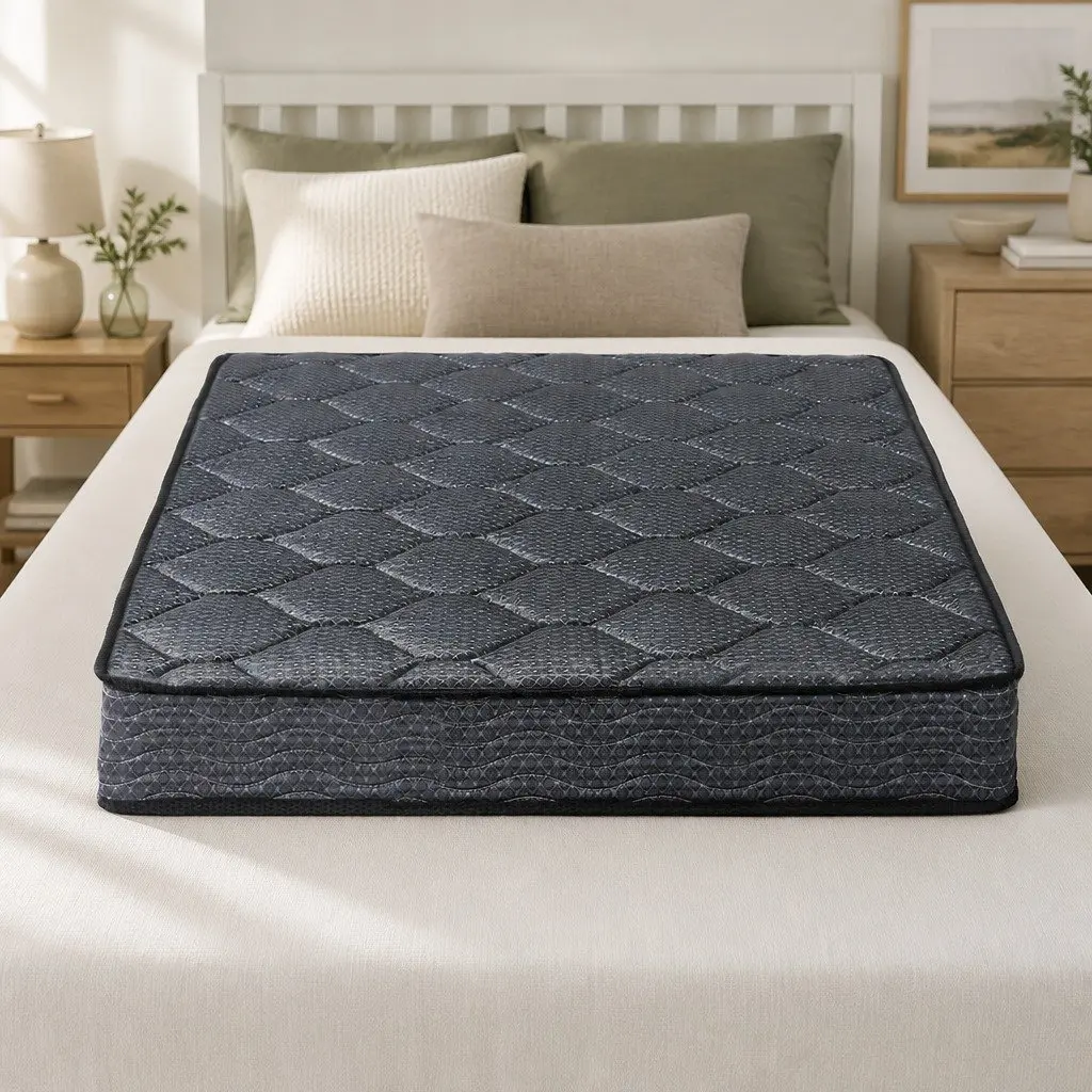 King Single Mattress 16cm Medium Firm Bonnell Spring Grey