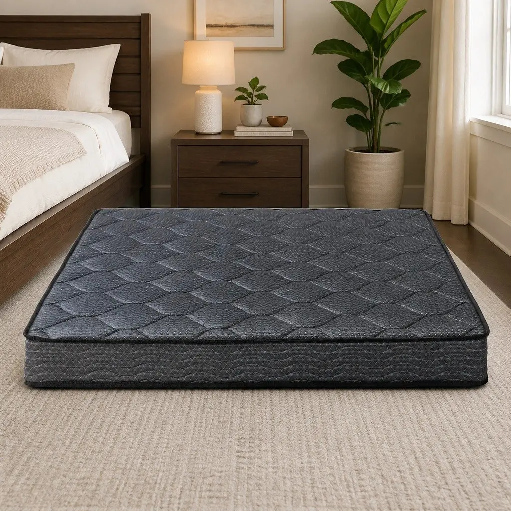 King Size Mattress 16cm Bonnell Spring Tight Top Grey