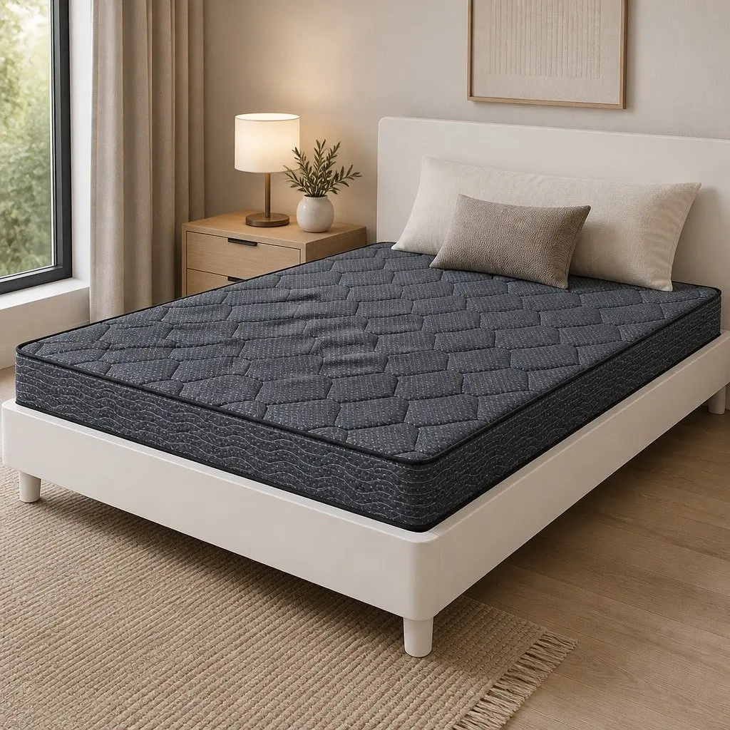 King Size Mattress 16cm Bonnell Spring Tight Top Grey