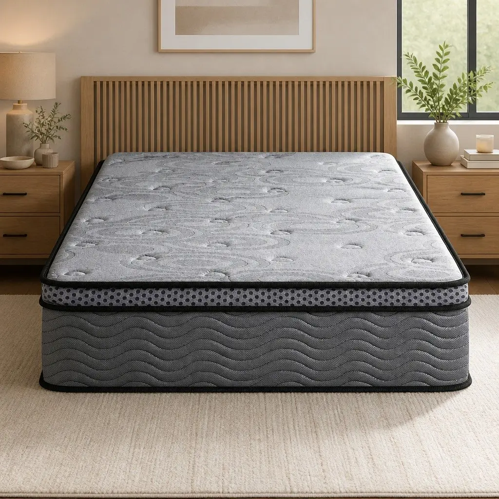 26cm King Single Euro Top Mattress with Memory Foam