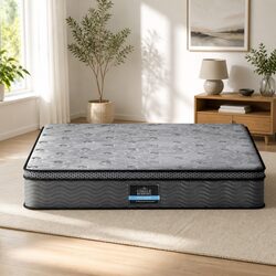 Euro Top Double Mattress with Pocket Springs in Grey