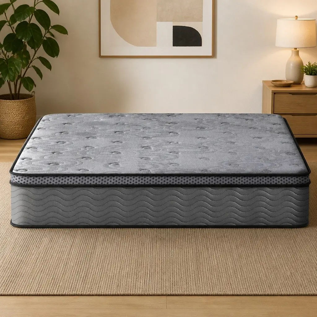 Euro Top Double Mattress with Pocket Springs in Grey