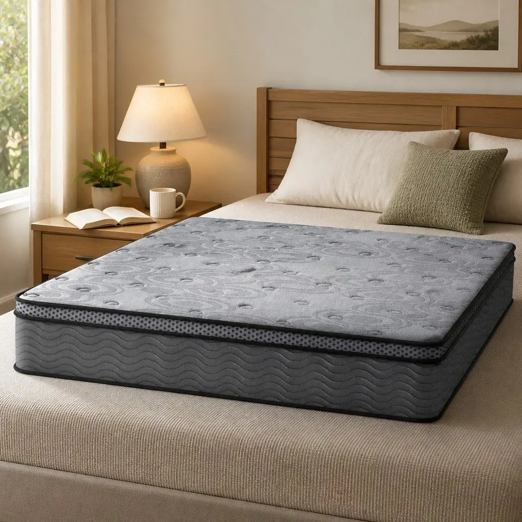 Queen Mattress 26cm Euro Top Medium-Firm