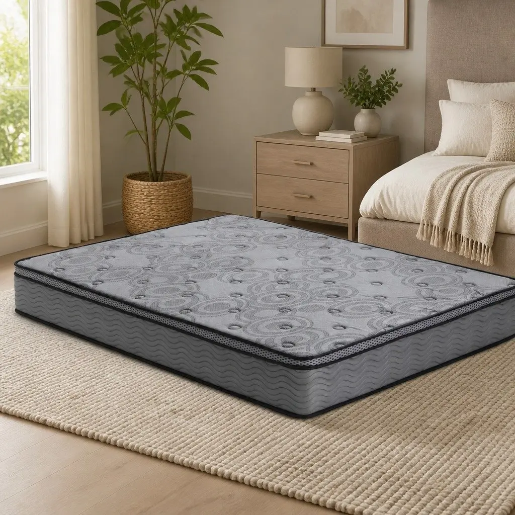 Queen Mattress 26cm Euro Top Medium-Firm