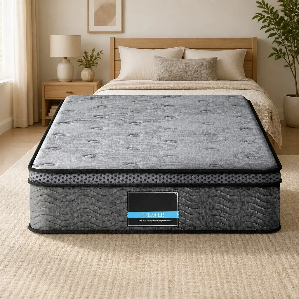 26cm Thick Single Euro Top Mattress with Pocket Springs