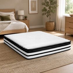 Euro Top King Size Mattress 27cm Medium Firmness