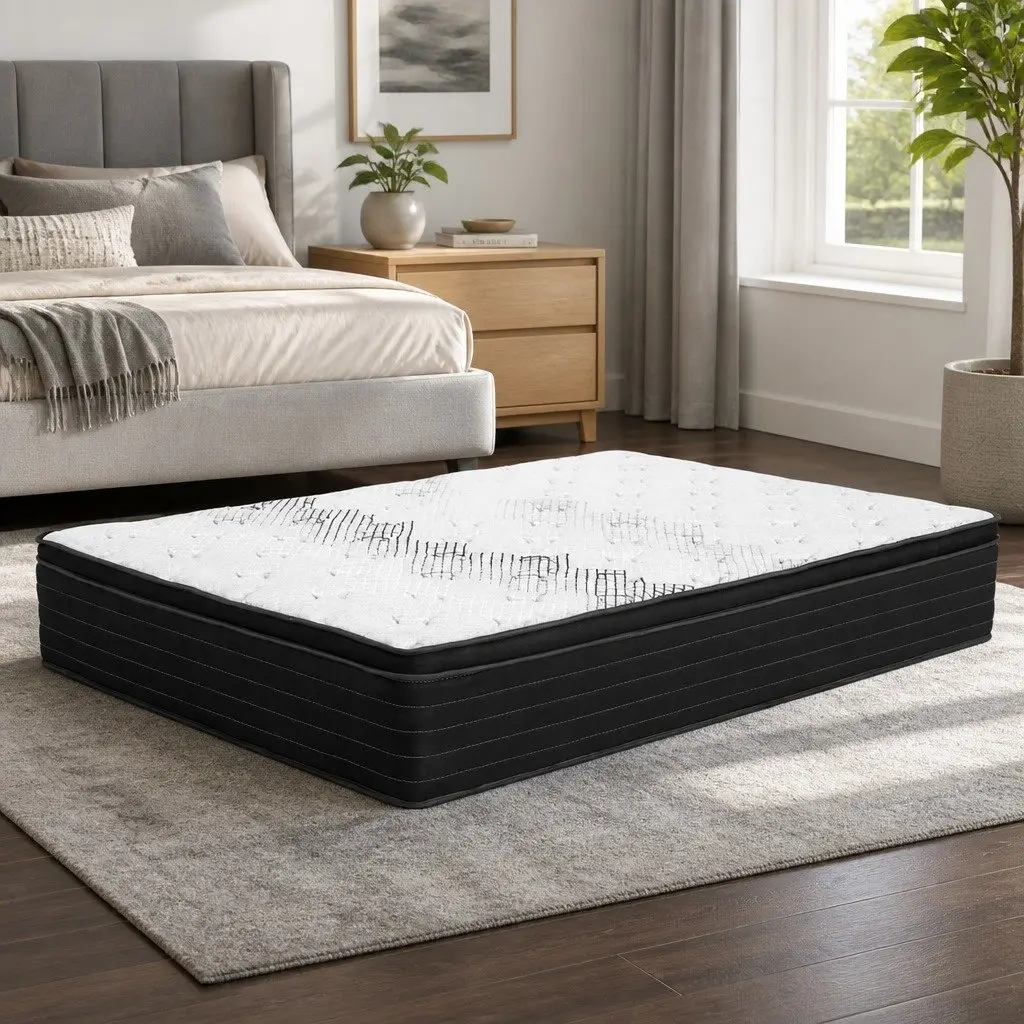 Double Mattress Extra Firm 32cm Hypoallergenic Pocket Spring Dust Mite Resistant