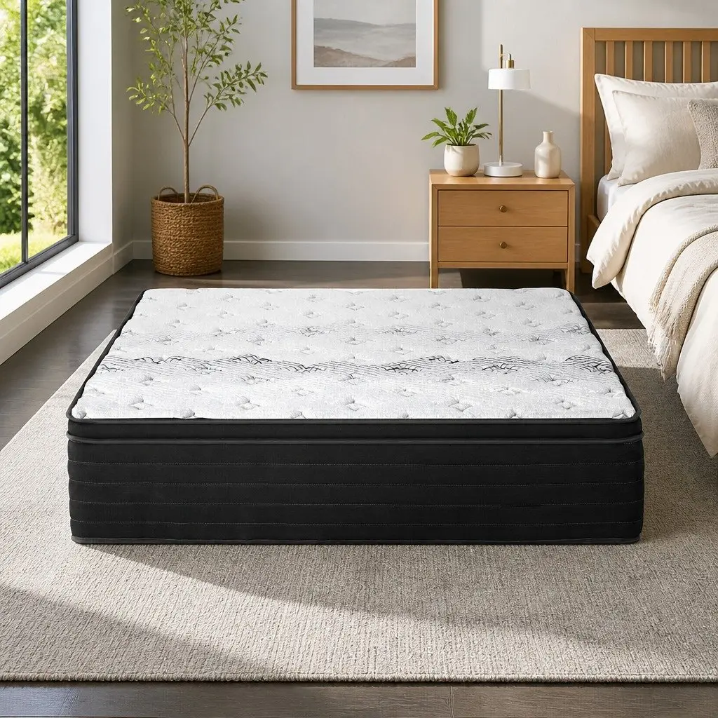 Double Mattress Extra Firm 32cm Hypoallergenic Pocket Spring Dust Mite Resistant