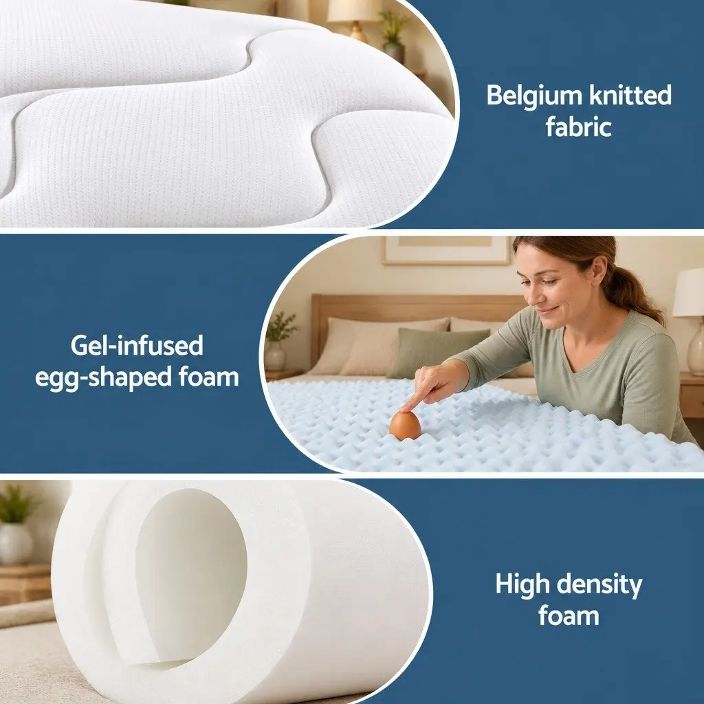 Double Mattress with Gel Memory Foam