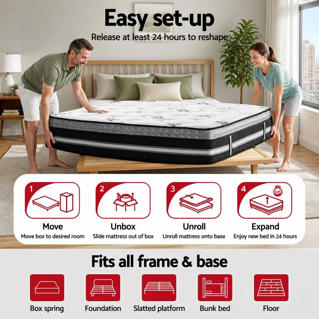 Double Mattress with Gel Memory Foam