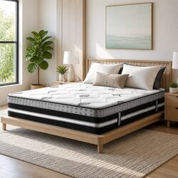 King Size Gel Memory Foam Pocket Spring Mattress 35cm