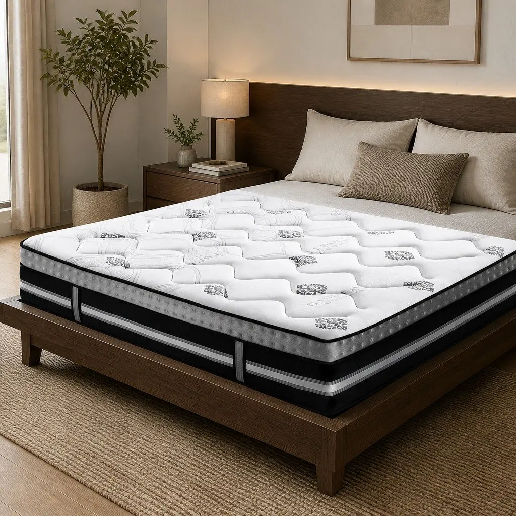 King Size Mattress Medium Firm 35cm Pocket Spring Gel Memory Foam