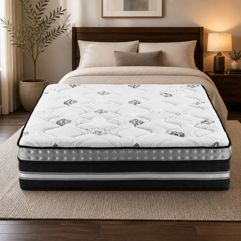 King Size Mattress Medium Firm 35cm Pocket Spring Gel Memory Foam