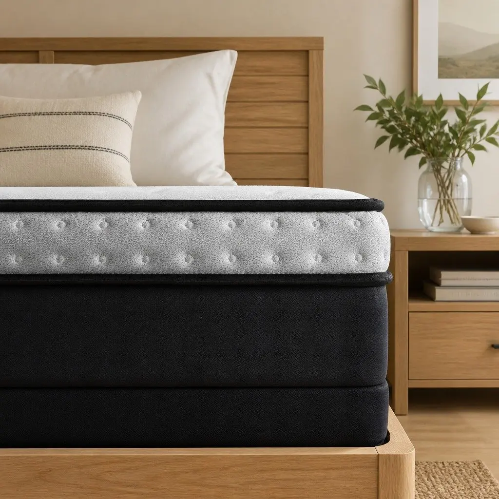King Size Mattress Medium Firm 35cm Pocket Spring Gel Memory Foam