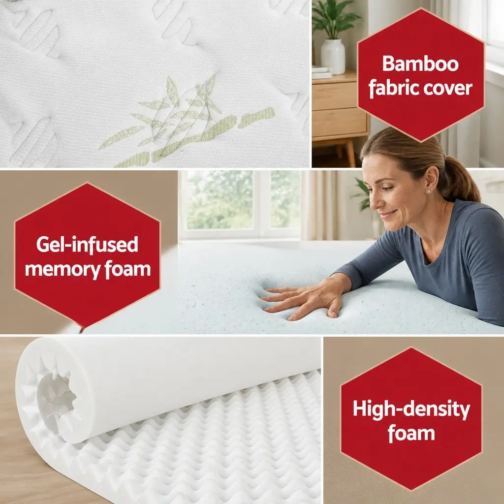 Single Mattress with Cool Gel Memory Foam and Pocket Springs